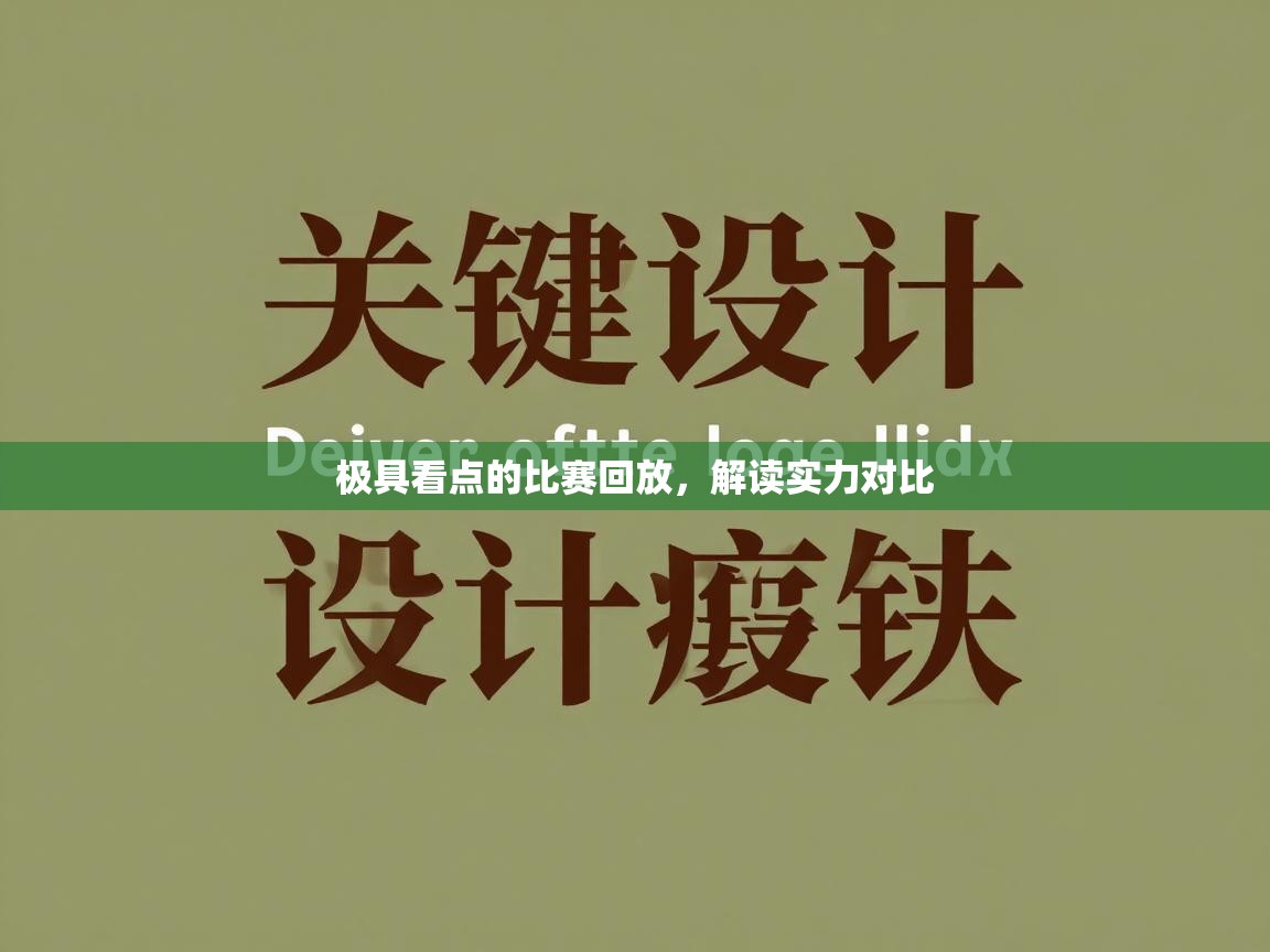 极具看点的比赛回放,解读实力对比 第1张
